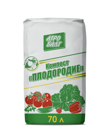 компост агробалт "плодородие", 70 л