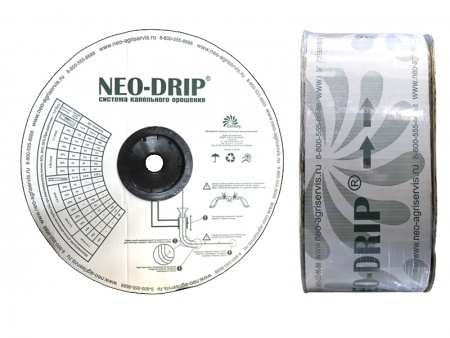 капельная лента neo-drip (толщина 6 mils), шаг 30 см, вылив 0,75 л/ч - 2500 м